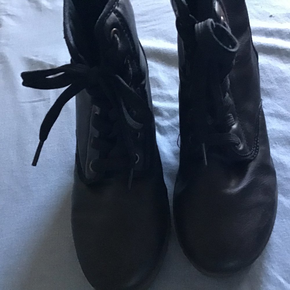 black ankle boots